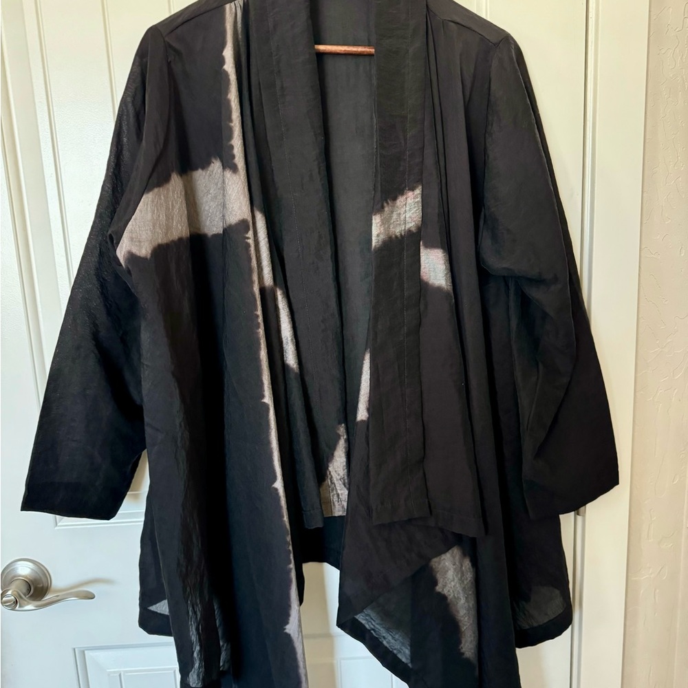 Steve Sells Studio Luxury Handpainted Silk Cardigan